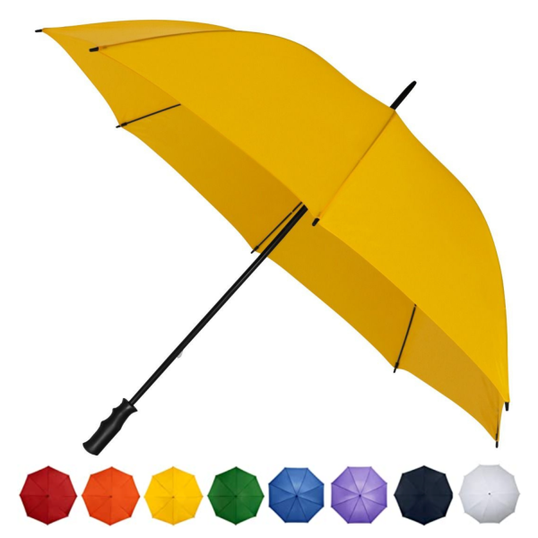 Yellow budget golf umbrella