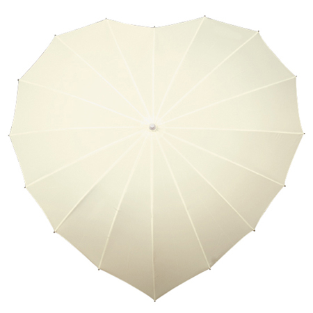 Ivory heart umbrella