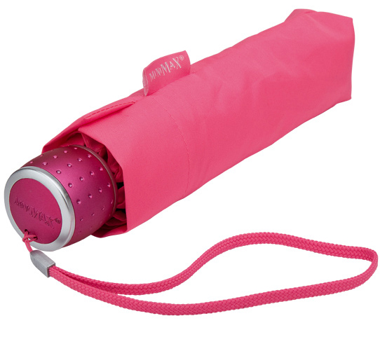 Pink Manual Compact Umbrella