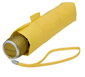 Yellow Manual Compact Umbrella