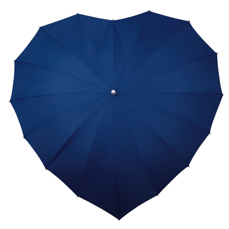 Navy Blue heart umbrella