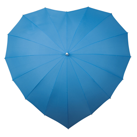 Sky Blue heart umbrella