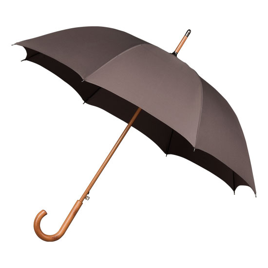 Grey Wood Stick Umbrella