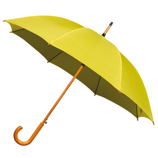 Yellow Wood Stick Umbrella