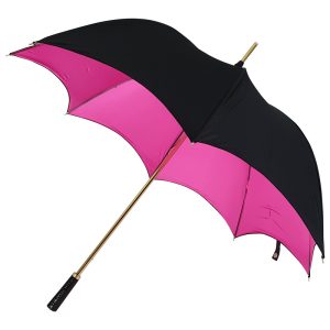 Black and Pink Pagoda Umbrella