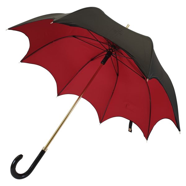 Black and Red Gothic Umbrella Opened