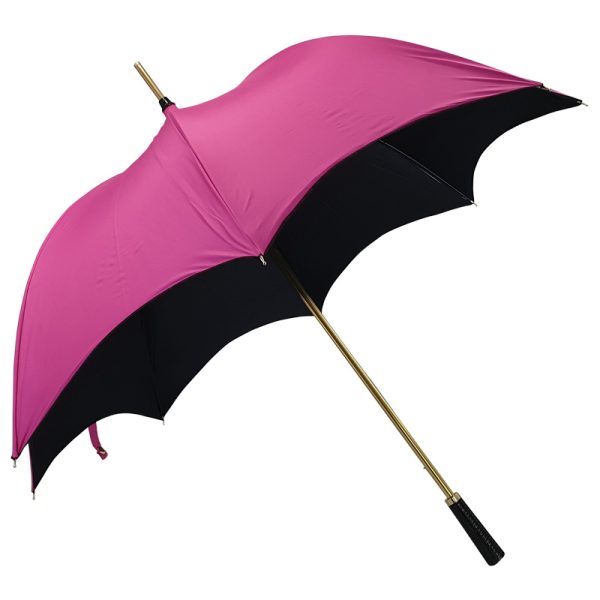 Pink and Black Umbrella