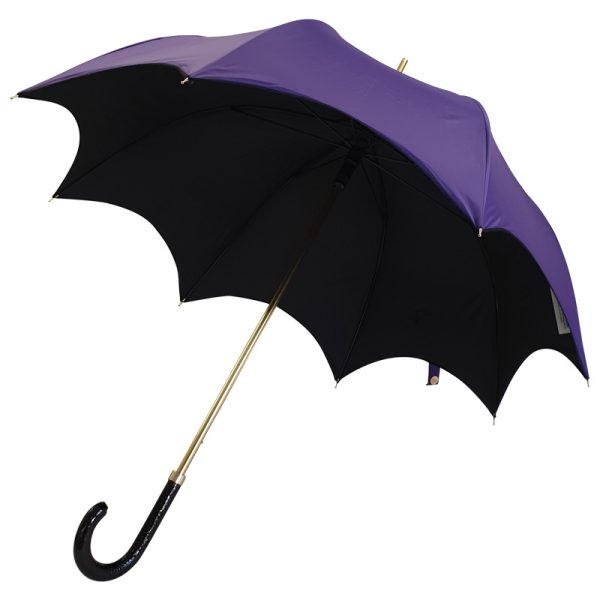 Purple and Black Gothic Umbrella Opened