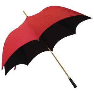 Red and Black Gothic Umbrella Side On