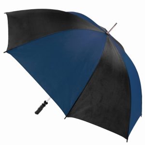 Navy and Black windproof golf umbrella opened